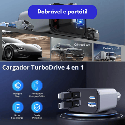 4 in 1 – Retractable Turbo Car Charger™